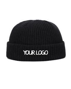 Custom Winter Cuffed Hat Knitted Skull Caps Unisex Cozy Knit Hat