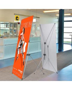 Customize Adjustable X Banner(Banner + Stand)