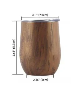 Custom 12oz Stainless Steel Egg Cup Double Wall Vacuum Tumbler Coffee Mug With Lid
