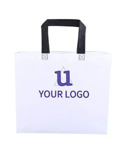 Custom Blank Non-woven Carry 13.78" x 15.75" Bags Shopping Tote Bag Non Woven Laminated Bags