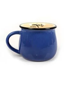 Custom Ceramic Coffee Mugs 16 Ounces Tea Cup Enamel mug with Handle Microwave Safe