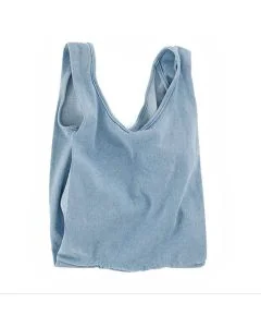 Custom Fashionable Denim 14.17"W x 22.05"H Shopping Bag Handbags Reusable Grocery Tote