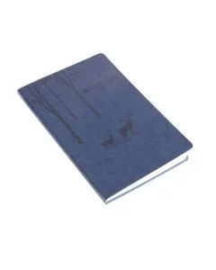 Custom PU Leather Elegant Notebooks Ruled Hardcover A5 Notebook for Student Office