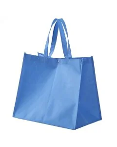 Custom Recycle Non-woven 15W x 13.75H Shopping Bag Grocery Tote Bags with Wide Gusset