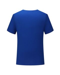 Custom Unisex Short Sleeve Cotton Blend Top Crewneck Sports Gym Round Neck Workout Tee Shirt 