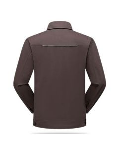 Custom Long Sleeve Casual Jacket Work Wear Uniform Labor Coat for Spring Fall and Winter