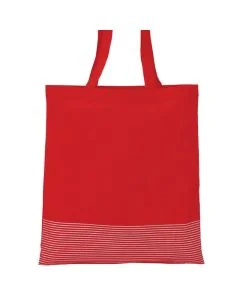 Custom Cotton Canvas 15W x 16H Shopping Tote Large Grocery Bags Retail Book Bag