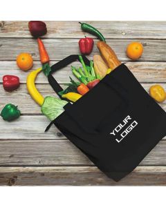 Custom Cotton Tote 13.75"W x 17"H Bag Fashion Organic Shopping Grocery Tote Promotional Bags