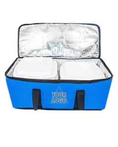 Custom Extra Large Waterproof 9.84W x 5.91H Thermal Insulated Food Delivery Grocery Totes Bags Restaurants 77L Cooler Bag for Catering Restaurant