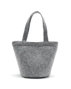 Custom Branded Felt Tote 10.24"W x 9.06"H Shopping Bag for Groceries Toys Gift