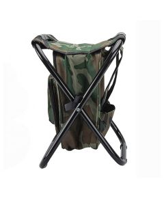 Custom Multifunctional Fishing Backpack Chair Portable Hiking Camping Stool with Cooler Insulated Picnic Bag
