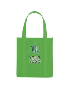 Custom Non-Woven Shopper 13.78" x 15.75" Tote Bags Reusable Grocery Shopping Bag Non Woven Carry Bag
