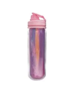 Custom Outdoor Travel Water Bottle Reusable Drinkware Portable Double Wall Plastic Bottle with Handle