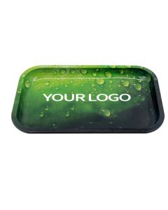 Custom Small Metal Plate Promotional Service Tray Rolling Tray for Drinks Snacks