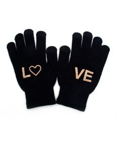 Custom Winter Warm Screen Touch Gloves Stretchy Knit Gloves For Men Women Promotion Tool