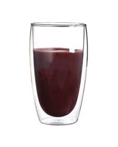 Custom 16oz/450ml Coffee Mug Heat Resistant Double Wall Glass Borosilicate Tall Drinking Glass Cup