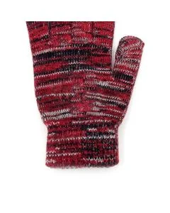 Custom Women Men Warm Striped Gloves Promotional Warm Stretch Knitted Winter Gloves