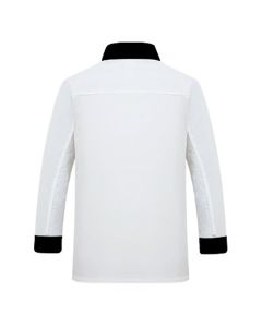 White Unisex Chef Coat Kitchen Long Sheeve Chef Uniform for Men and Women