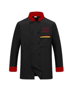 Unisex Chef Coat Kitchen Long Sheeve Chef Uniform for Men and Women