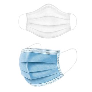 Adult Face Masks with Melt-Blown Filter Cloth Non-woven 3-Ply Disposable Mask