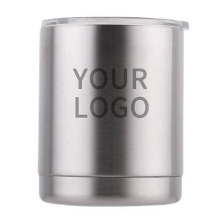 Custom 10oz Stainless Steel Tumbler Sustainable Coffee Mug Insulated Cup for Office School Travel