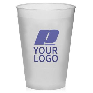 Custom 12oz. Plastic Cups Frost Party Cup Disposable Tall Tumblers for Cold Drinks