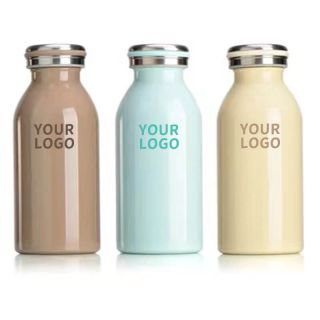 Custom 12oz Stainless Steel Water Bottle Mini Insulated Outdoor Travel Milk Bottle Thermos