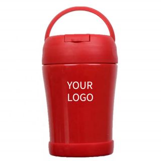 Custom 14 oz Double Walled 18/8 304 Stainless Steel Leakproof Insulated Flask Food Container Thermos Food Jar with Spoon