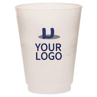 Custom 16oz. Plastic Cups Frost Party Cup Disposable Tall Tumblers for Drinking Tasting