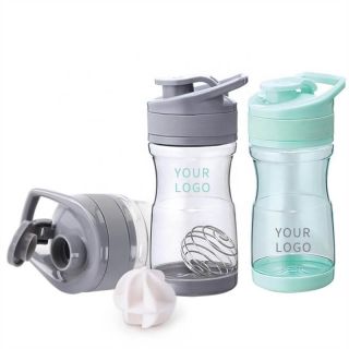Custom 19oz Reusable Motivational Tritan Plastic Bottle Sport Plastic Protein Shaker Bottle for Gym