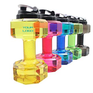 Custom 2.2 L Water Bottle Gym Dumbbell Bottle Fitness Plastic Shaker Sports Bottle