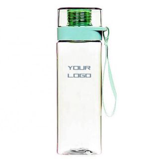 Custom 550ml Tritan Water Bottle Reusable Sports Bottles with Screwed Lid and Carrying Strap