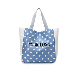 Custom 600D Polyester 15"W x 13"H Grocery Shopping Bag Water-resistant Gift Tote 