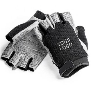 Custom Anti-slip Sports Gloves Wrist Wrap Fingerless Workout Gloves Gym Gloves