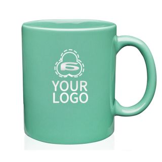 Custom Ceramic Coffee Mugs 11 Ounces Tea Cup Traditional Mug Microwave Safe