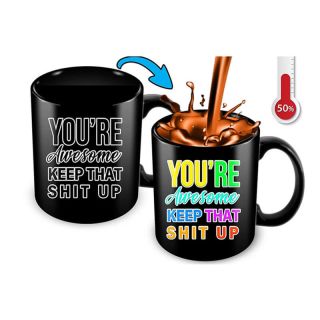 Custom Ceramic Photo Mugs 11 Ounces Temperature Change Color Coffee Cup Hot Water Magic Mug 