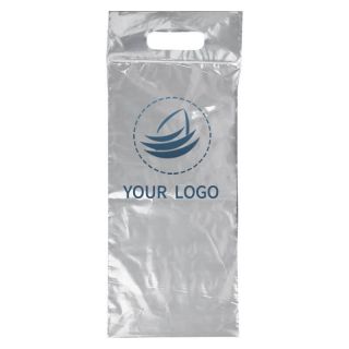 Custom Clear Plastic Packing Bag 8W x 18H Reusable Waterproof Storage Shopping Bags