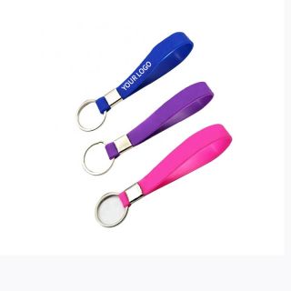 Custom Colorful Simple Design Personalized Silicone Keychain for Promotion and Advertising