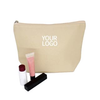 Custom Cosmetic Bags 9.84"W x 7.09"H Zippered Small Makeup Organizer Pouch Travel Mini Toiletry Bag
