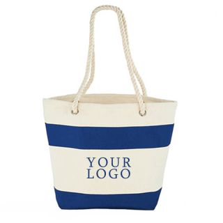 Custom Cotton Canvas Handbag 18"W x 13.25"H with Reusable Cotton Bag for Grocery Shopping