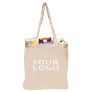 Custom Cotton 14.5W x 16H Bags Boutique Retail Tote Grocery Shopping Gift Bag