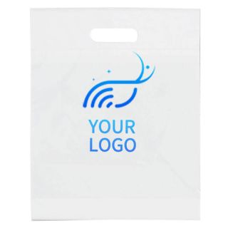 Custom Die Cut Plastic Retail Bag Boutique Shopping Packing Gift Bags