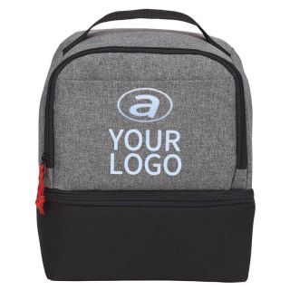 Custom Double Layer Insulated 8W x 9.25H Lunch Bags Grocery Tote Cooler Bag for Picnic Travel Party