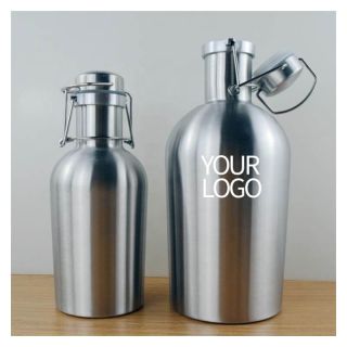 Custom Double Wall Stainless Steel Wine Vacuum Flask Beverage Drink Cooler Bottle for Bars Parties