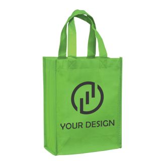 Custom Durable Gloss Laminated Designer Tote Bag 10"H x 8" W