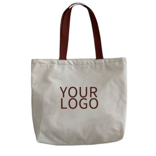 Custom Durable Grocery 15.75"W x 13.39"H Bag Color Blocking Shopping Tote Promotional Bag for Shopping Work School Travel