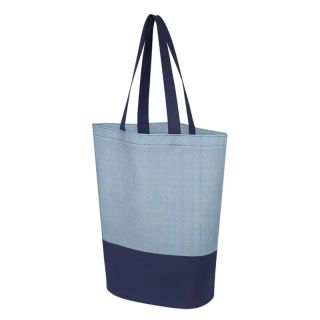 Custom Durable Herringbone Non-Woven Tote Bag 16"H x 15"W