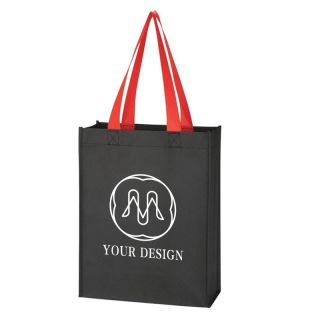 Custom Durable Non-Woven Mini Tote Bag 12" H x 9.5" W x 4.5" D
