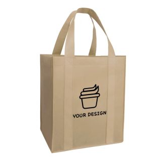 Custom Durable Polypropylene Tote Bag with Large Capacity & Easy-Clean Bottom - 15" H x 13" W