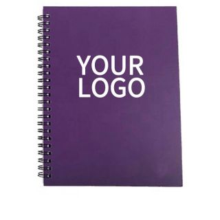 Custom Eco-friendly Diary PU Leather Hard Cover Spiral Notebook